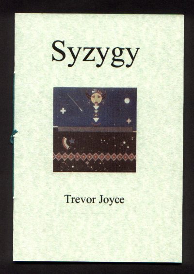 Cover of Syzygy by Trevor Joyce